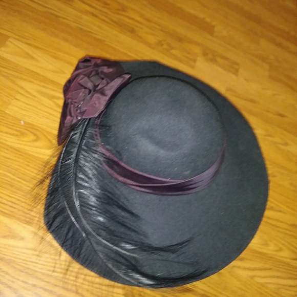 Mr. Charles Black Wide 4" Brim Hat - Picture 4 of 7